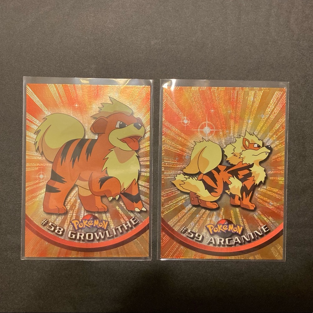 Growlithe and Arcanine Topps Series 2